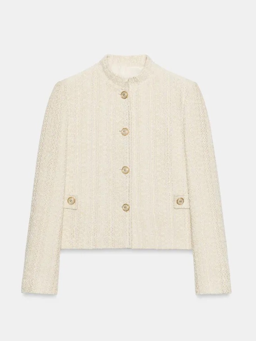 Tweed design creme jacket